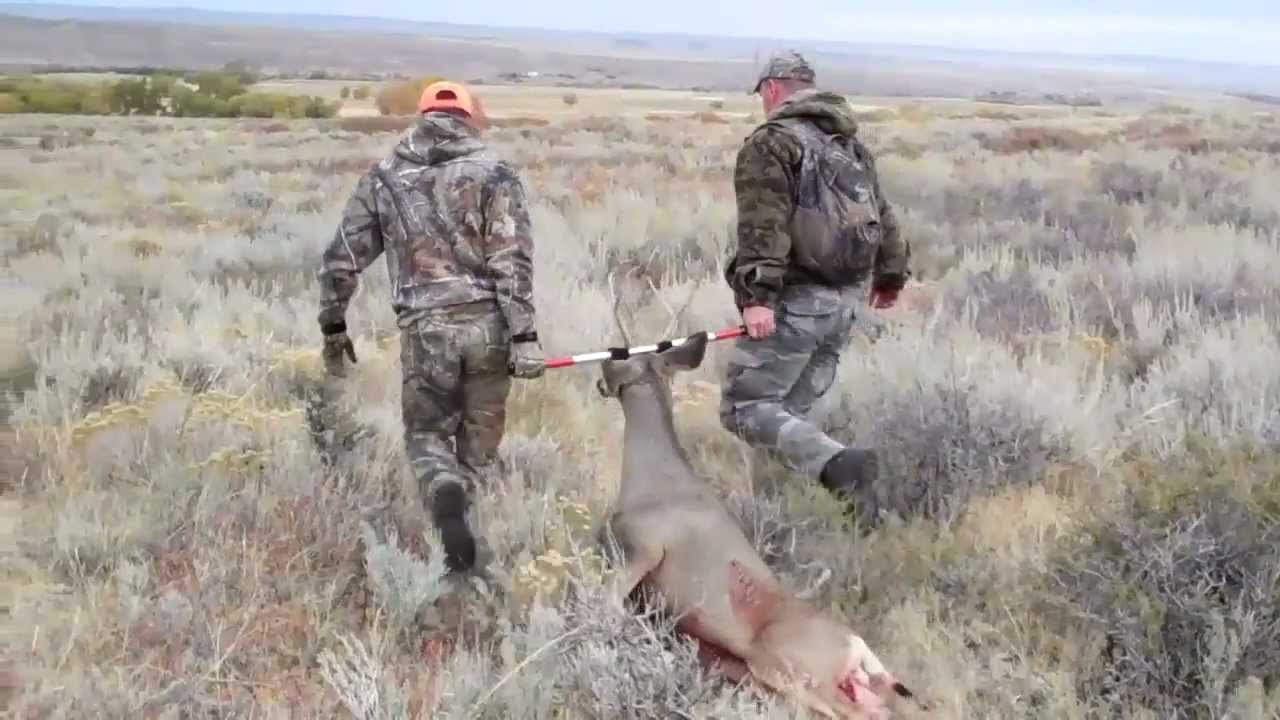 "The Mule" deer drag being used on a Whitetale Doe by