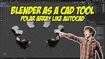 Blender as a CAD Tool: Polar Array like AutoCAD