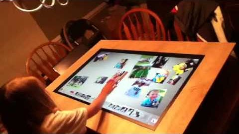 Sophie tests the new iR table we built