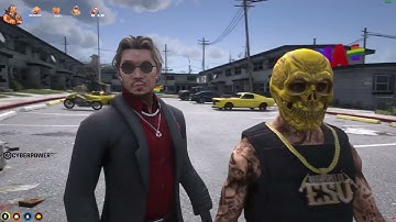 Lang punches Speedy in the Barrio after speedy insults him | GTA RP NoPixel 3.0