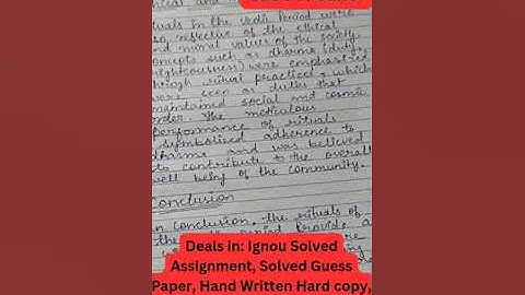 MHI 06 HANDWRITTEN SOLVED ASSIGNMENT| MAH | MHI 06 IGNOU ASSIGNMENT| BUY ASSIGNMENT @toshibarais