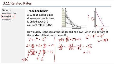 Math 211 - 3.11 Related Rates