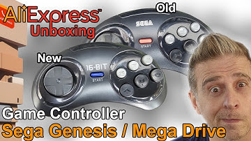Game Controller for Sega Genesis AliExpress  unboxing & mini Review