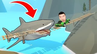 J'AI ESSAYÉ DE TRAVERSER LE PONT EN BOIS MORDU PAR LE MEGALODON !!