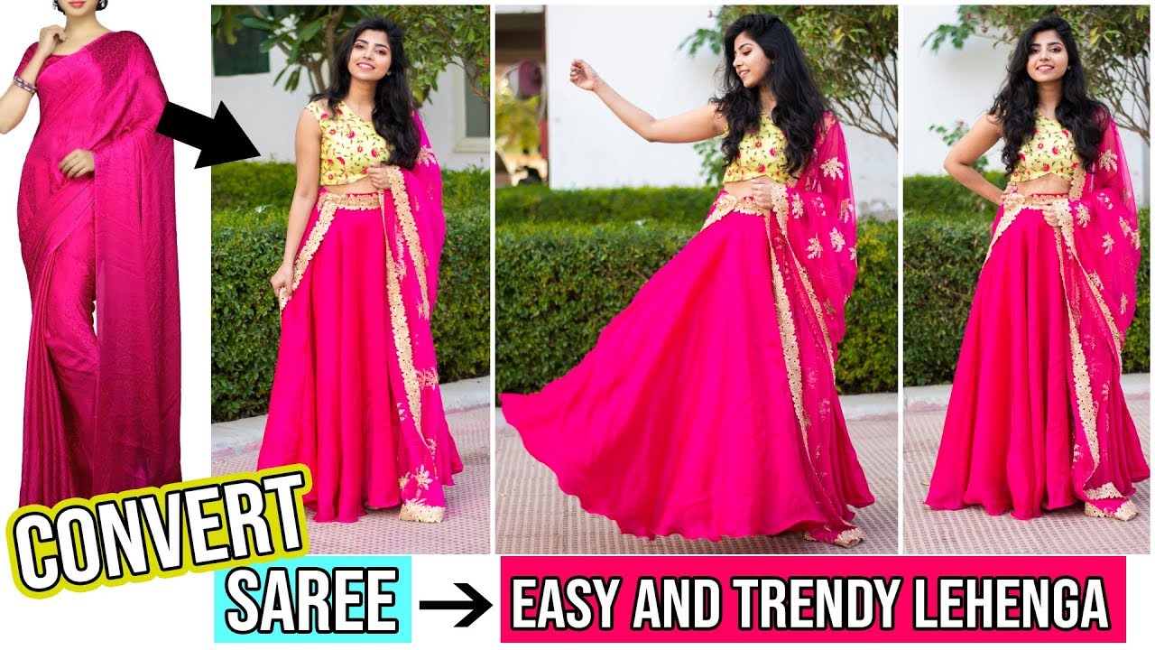 DIY: Convert/ Recycle/Reuse old Saree into High-Low GOWN/ DIY Maxi Dress -  YouTube | Diy maxi dress, Diy dress, Easy dress sewing patterns