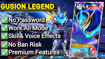 Gusion LEGEND Skin Script 2025 | No Password + No Ban | MLBB Android & iOS
