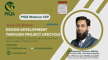 PIQS Webinar 29 | Design Development Through Project Lifecycle