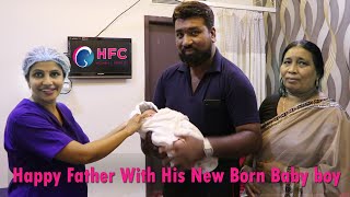 Happy Father With His New Born Baby Boy || Dr Swapna Chekuri || Hyderabad Women And Fertility Centre