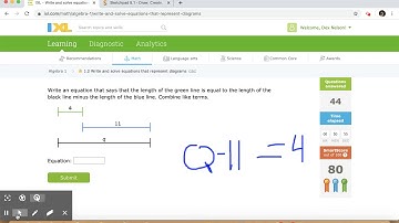 Write and solve equations using diagrams