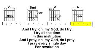 What's Up? (4 Non Blondes) Chord and Lyric play-along chords