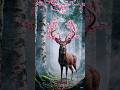 deer in winter #wildlife #deer #winterwildlife#MagicalNature #FantasyArt #RelaxingVibes #CinematicAI