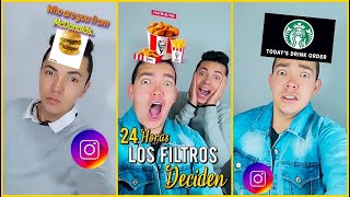 COMIENDO Lo Mismo que Salga en El FILTRO De INSTAGRAM por 24 Horas