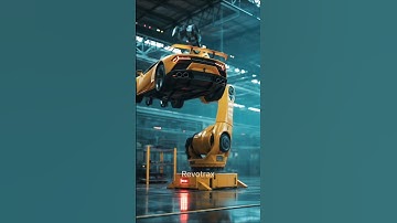 Factory Robot Lifts a Lamborghini With Perfect Precision! 😳🔥 | #cars #shorts #viralshorts #aishorts