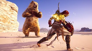 Assassin&#39;s Creed Odyssey - Spear of Leonidas Stealth Kills, Combat &amp; Bear Fight