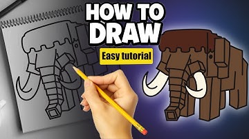 How to Draw the MAMMOTH  from 99 Nights in The Forest 🦣 | Easy  Tutorial