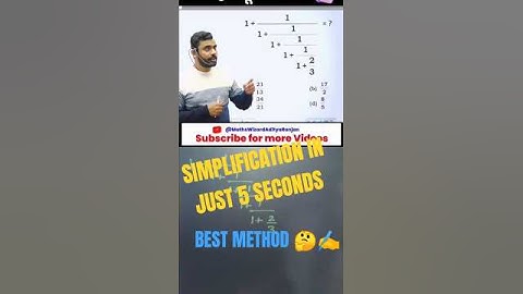 SIMPLIFICATION BEST METHOD BY ADITYA RANJAN SIR 🤔✍️ #maths #mathstricks #mathsshorts #shorts #ssc