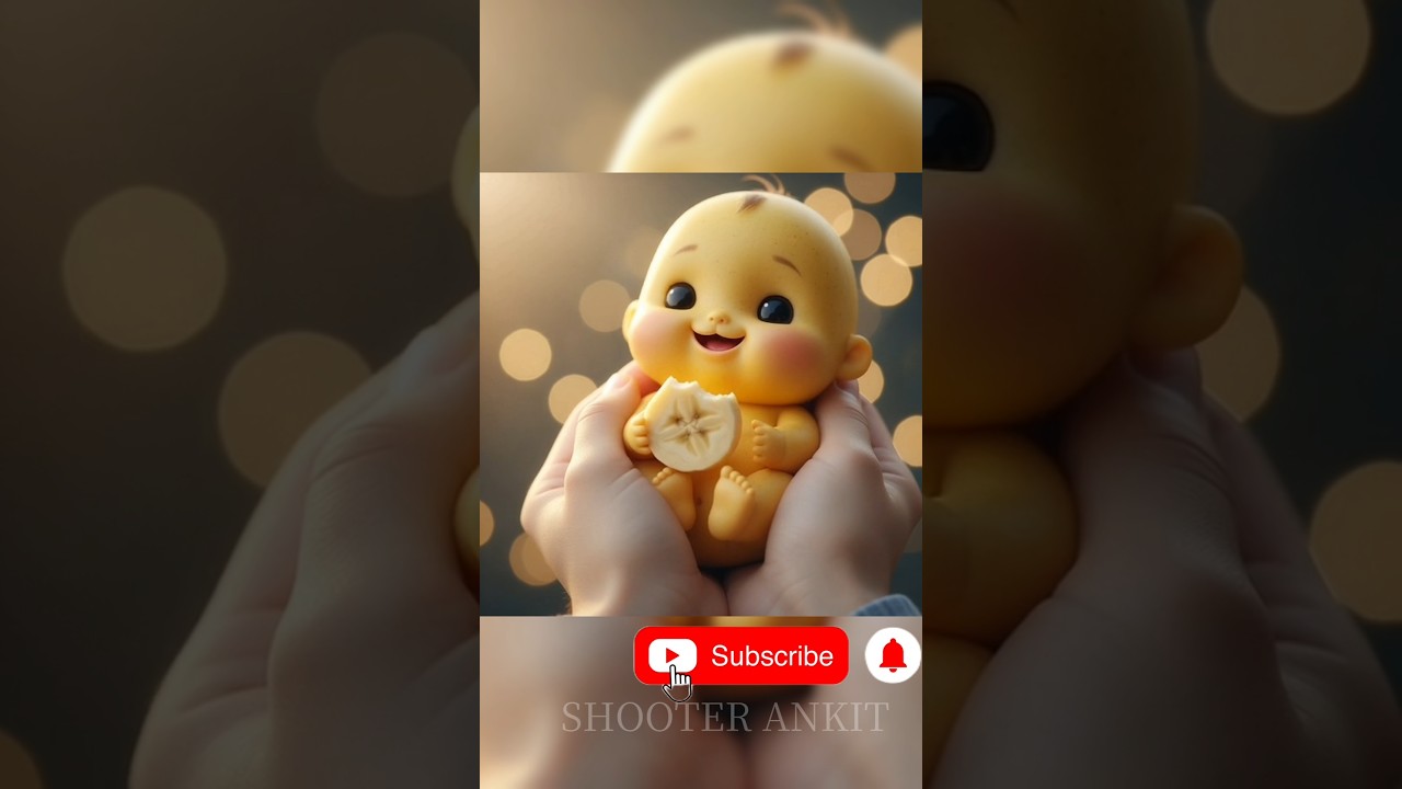 🍌 Banana Baby So Cute, Nazar Hi Nahi Hategi! 😍