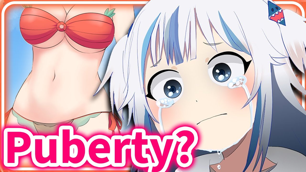 Gura Realized that Puberty didn't Hit Her That Hard 【HololiveEN】