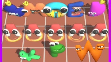 Max Level in Merge Alphabet Lore Run Abc (A-Z) | Merge Alphabet: 3D Run. Level 26