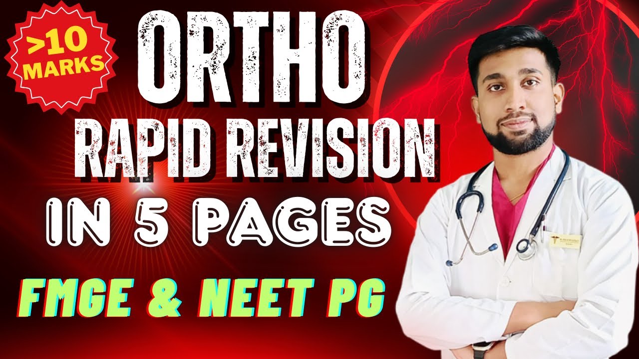 Orthopedics Rapid Revision in 5 Pages | FMGE & NEET PG |Get 10+ Marks # ...