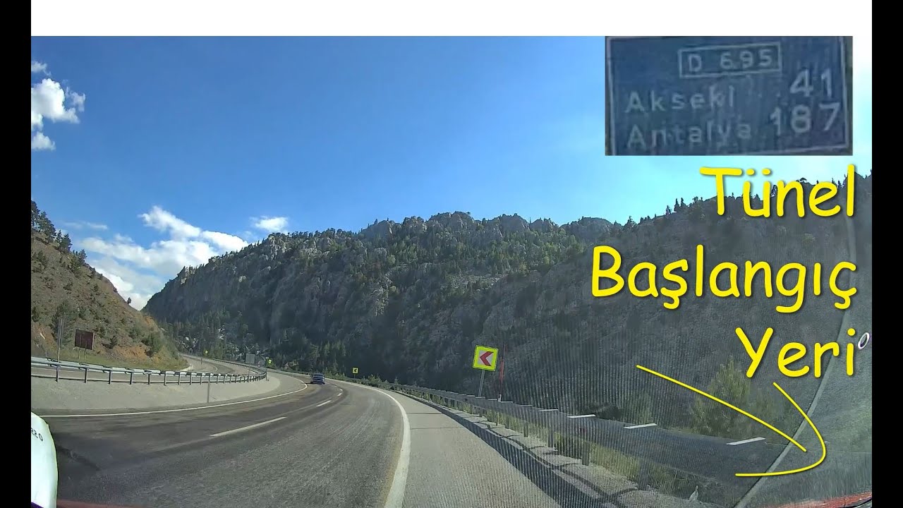 1 SAATTE KONYA ALANYA YOLU VE ALACABEL TÜNELİ