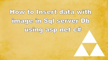 Save image to database using asp net | UPLOADING AND RETRIEVING IMAGES FROM DATABASE IN ASP.NET