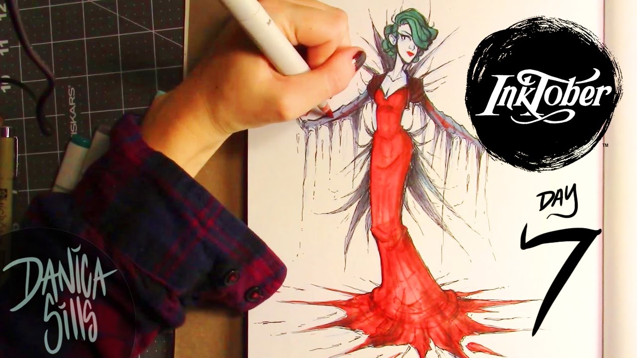 Inking with Microns on Copic Markers Sketchbook + Commentary