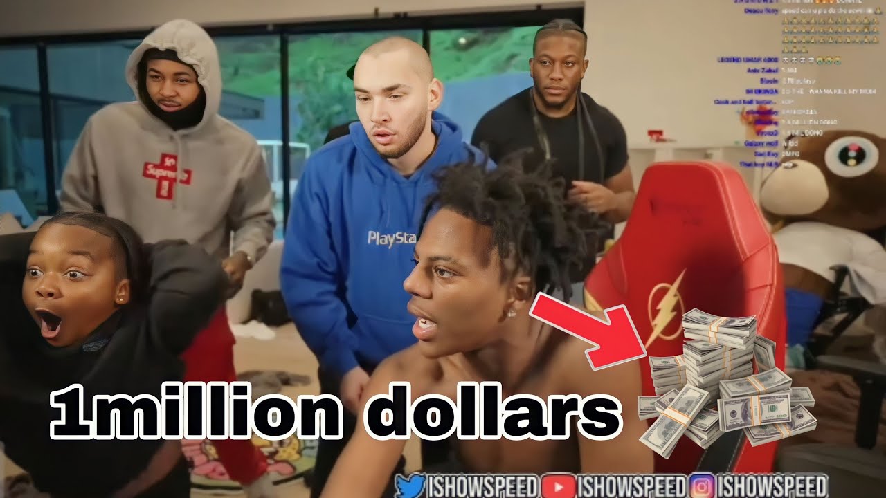 Ishowspeed gets 1million dollars donation - YouTube