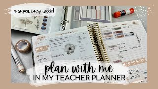 PLAN W/ ME in my teacher planner! | 7x9 erin condren teacher lesson planner | tattooed teacher plans