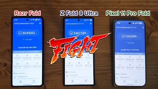 Z Fold 8 Ultra vs Pixel 11 Pro Fold vs Razr Fold:  Full Benchmark Battle