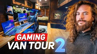 Cozy Vanlife Gaming Van Tour (WHAT'S NEW) | Ram Promaster