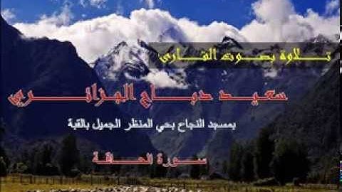 تلاوة خاشعة فريدة من نوعها من سورة الحاقة للقارئ سعيد من مسجد النجاح بالقبة
