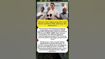 Kaesang: pembina PSI berinisial J #shorts #trending #viral