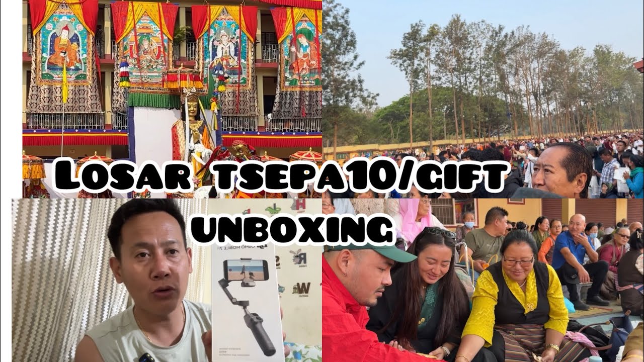 LOSAR TSEPA10||UNBOXING GIFT#bylakuppe#tibetanvlogger 