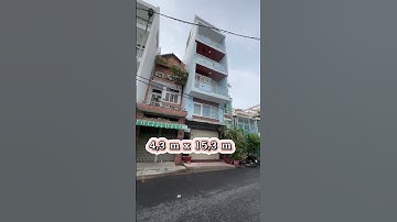 BÁN NHÀ MẶT TIỀN ĐƯỜNG TAM ĐẢO, QUẬN 10 (CƯ XÁ BẮC HẢI), TP. HCM - 4,3m x 15,3m -  GIÁ 21 TỶ