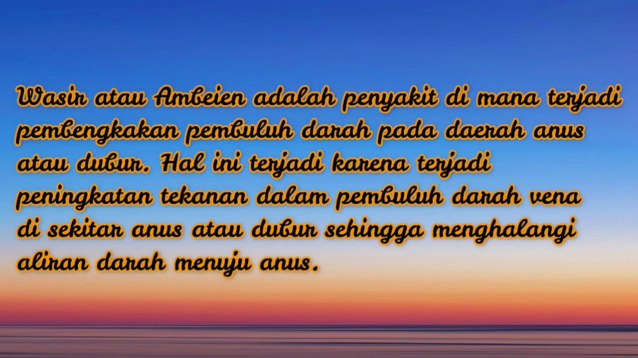 cara menyembuhkan ambeien secara cepat