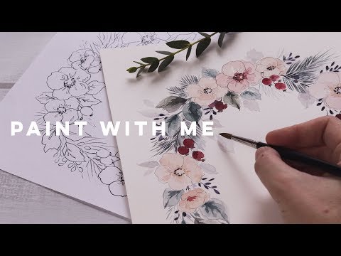 Loose Autumn Floral Watercolor Cards- step by step Tutorial 