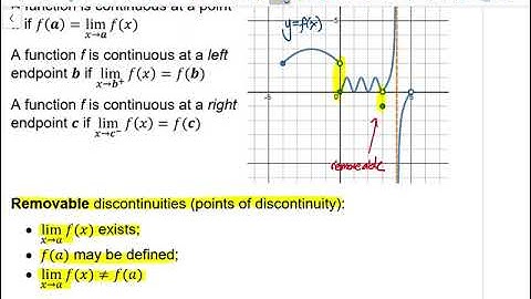 Calculus 12 Lesson 2.5 "Continuity"