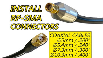 How to Install RP-SMA Connectors & Best Coax for Router, Antenna, Hotspot Helium