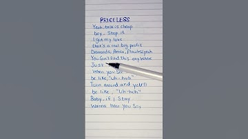 Thumbnail of Maroon 5 & LISA - Priceless (Lyrics) #maroon5 #lisa #priceless #lyrics #love