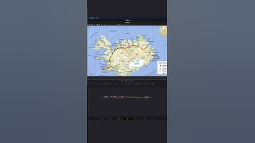 Travel Map Line Animation in Davinci Resolve #davinciresolve #map #animation