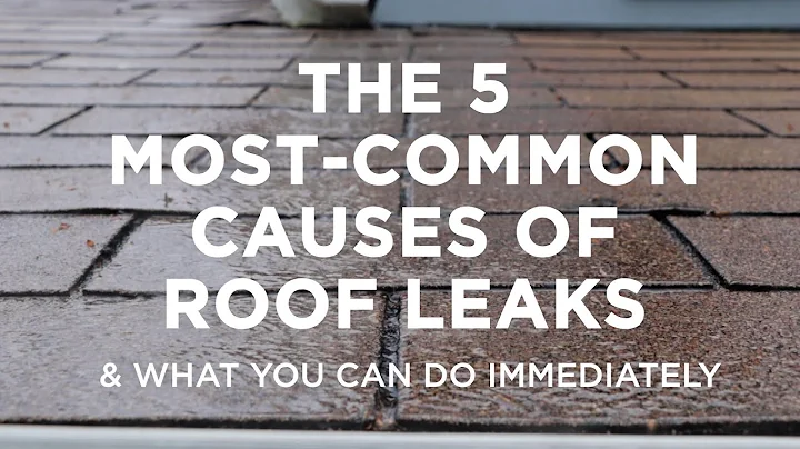 Les cinq causes les plus courantes de fuites de toiture et comment y remédier