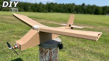 How to Make Cardboard RC Plane: Diy For Beginners Full Build Video