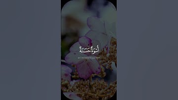 لقد كان لكم في رسول الله أسوة حسنة - #أحمد_بن_طالب -#سورة_الأحزاب #حالة_واتس