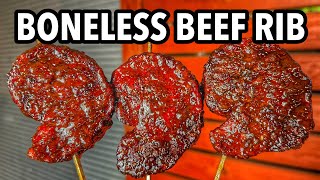 How to Make Boneless Beef Ribs Lollipops in a Charcoal BBQ