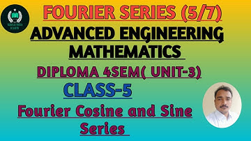 Fourier Cosine Series and Fourier Sine Series|| Fourier Series || Diploma 4Sem|| @SRINIVASMATHS