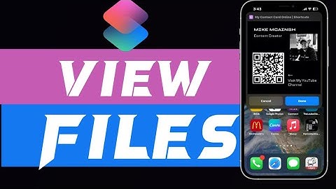 How To View Files Using Shortcuts