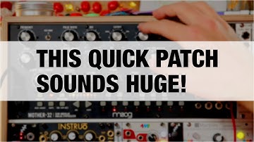 Moog Mother 32 - How to Ambient in 2 Minutes (feat. Valhalla Supermassive)