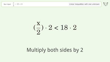 Solving Linear Inequalities: x/2-12 is Smaller Than 6