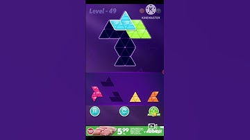 Block triangle puzzle Novice level 49